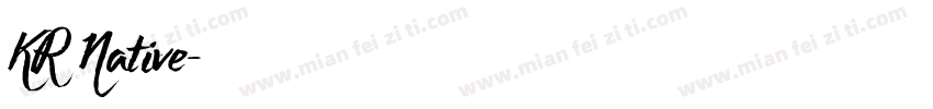 KR Native字体转换